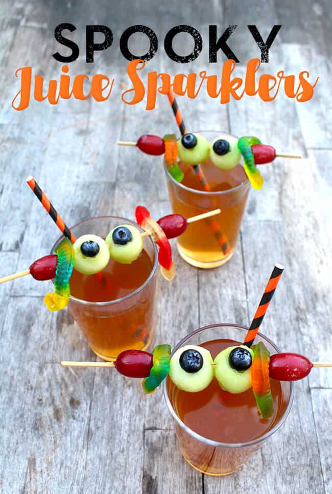 Spooky Halloween Juice Sparklers