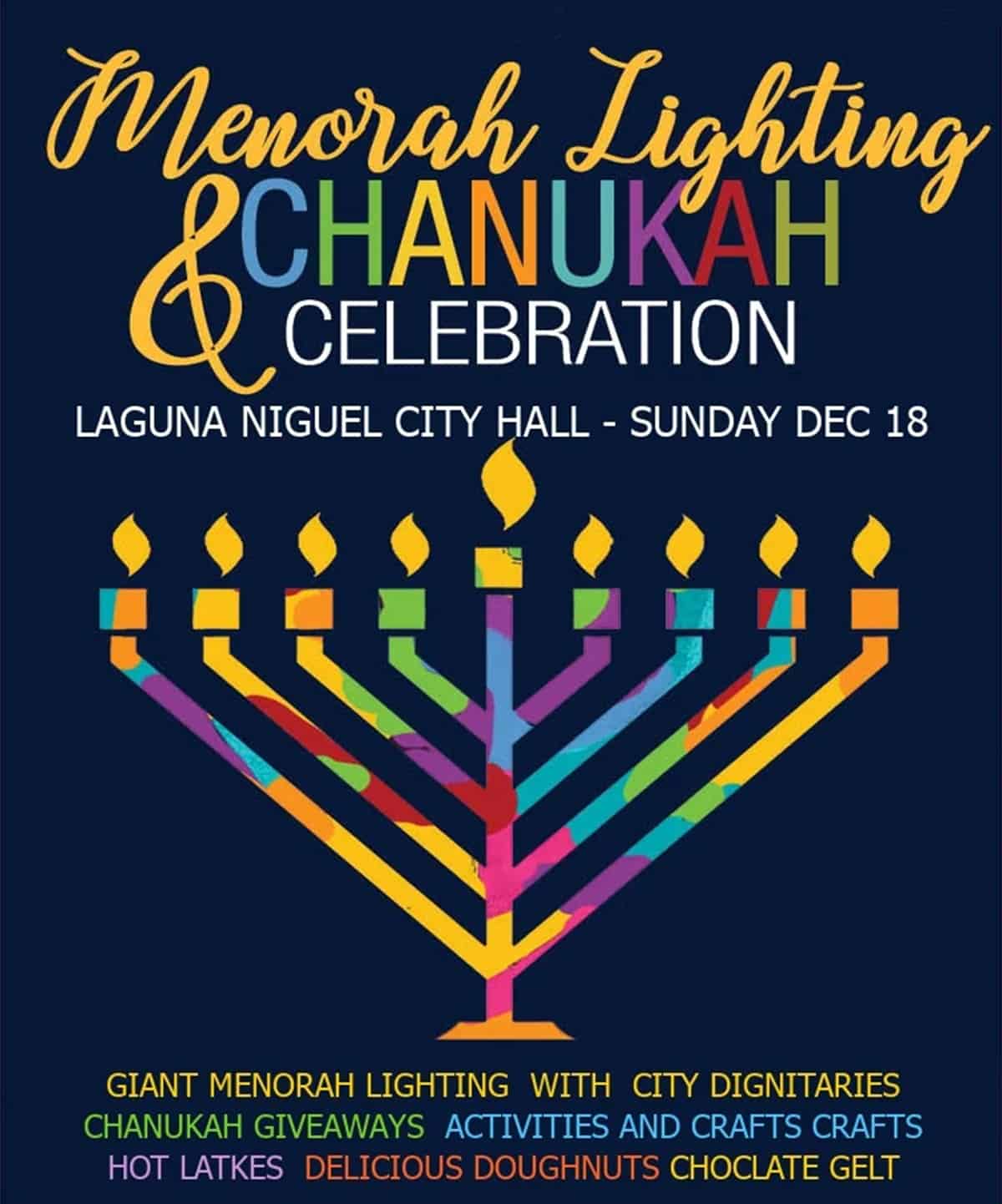 Hanukkah Events In Orange County (2022) - Popsicle Blog