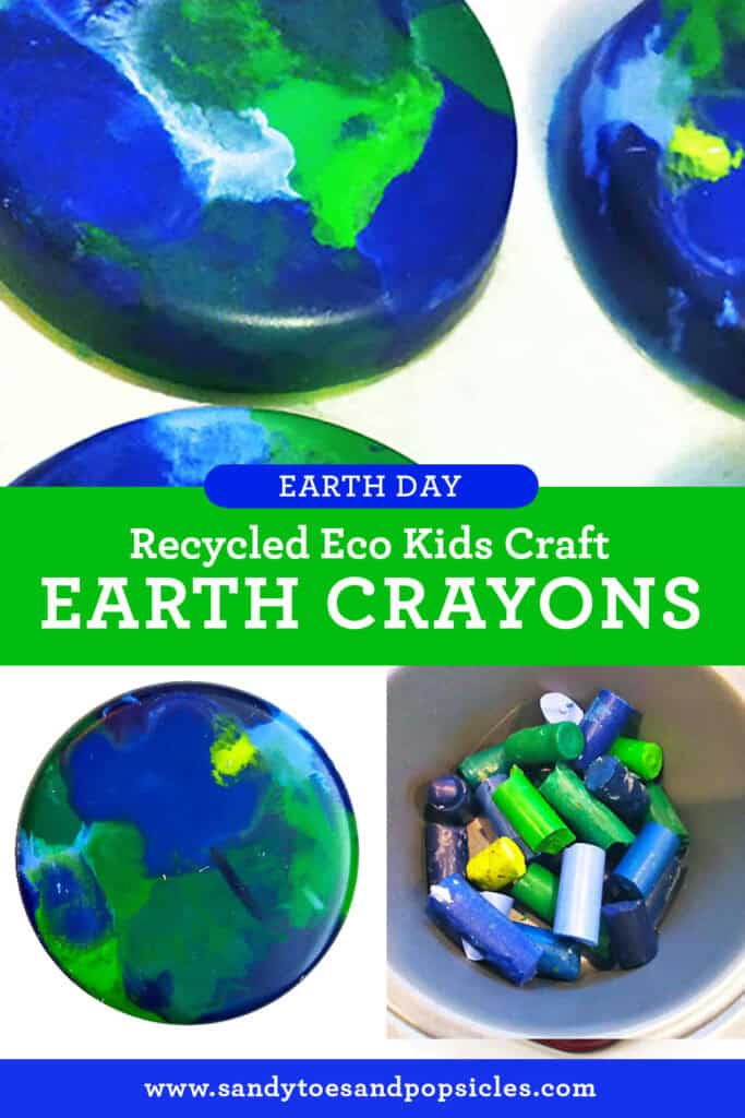 Homemade Earth Crayons for Earth Day - Popsicle Blog